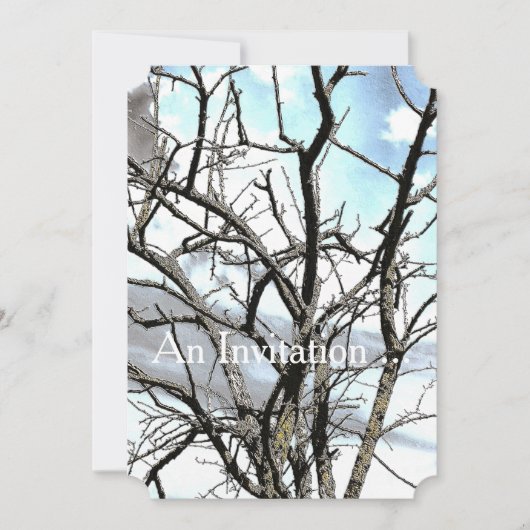 WINTERBAUM EINLADUNG (Vorderseite)