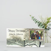 Winterbaum Feiertagskarte (Stehend Vorderseite)