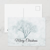 Winterbaum Feiertagspostkarte (Vorne/Hinten)