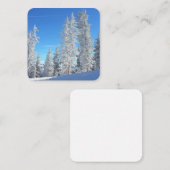 Winterbaum-Flachnotiskarte Mitteilungskarte (Vorne/Hinten)