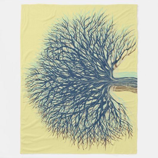 Winterbaum Fleecedecke (Vorderseite)