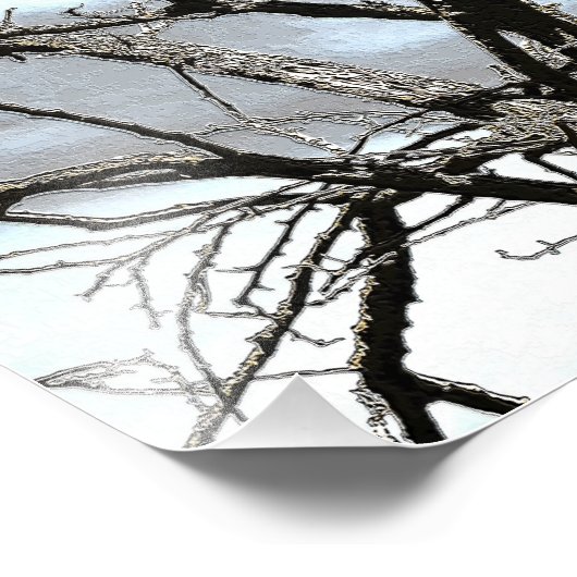 WINTERBAUM FOTODRUCK (Ecke)