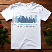 Winterbaum Frohe Weihnachten T-Shirt
