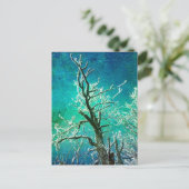 Winterbaum gefroren postkarte (Stehend Vorderseite)