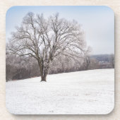 Winterbaum Getränkeuntersetzer (Vorderseite)
