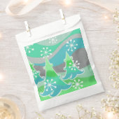 Winterbaum Grüne Gefälligkeitstasche Geschenktütchen (Ausgeschnitten)