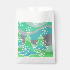 Winterbaum Grüne Gefälligkeitstasche Geschenktütchen