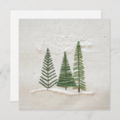 Winterbaum-Grußkarte Feiertagskarte (Vorne/Hinten)