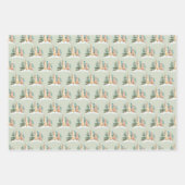 Winterbaum-Hintergrund Geschenkpapier Set (Vorderseite 2)