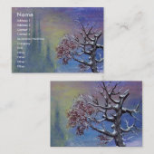 WINTERBAUM IM SCHNEE VISITENKARTE (Vorne/Hinten)