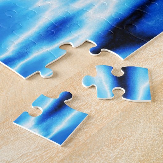 Winterbaum in Cobalt Himmel Puzzle (Seite)