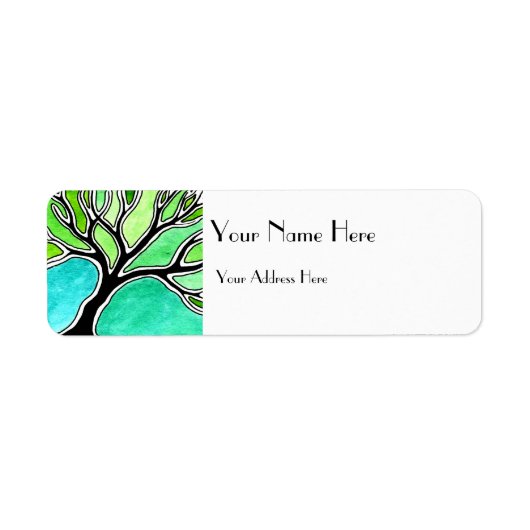 Winterbaum in Grüntönen (Vorne)