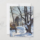 Winterbaum in Ölen Feiertagskarte (Vorderseite)