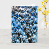 WINTERBAUM KARTE (Gelbe Blume)