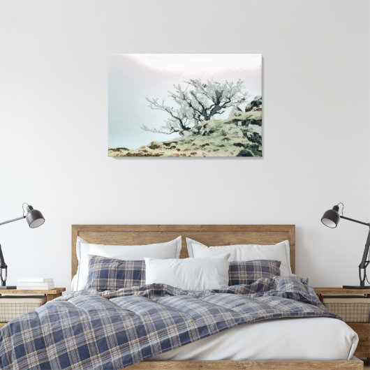 WINTERBAUM LEINWANDDRUCK (Insitu (Schlafzimmer))
