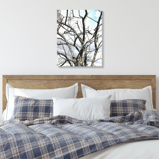 WINTERBAUM LEINWANDDRUCK (Insitu (Schlafzimmer))