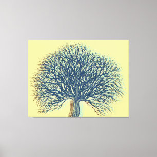Winterbaum Leinwanddruck