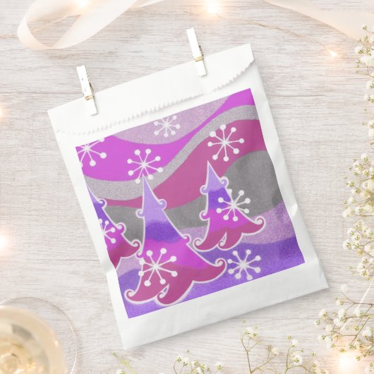 Winterbaum Lila Gefälligkeitstasche Geschenktütchen (Ausgeschnitten)