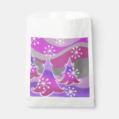 Winterbaum Lila Gefälligkeitstasche Geschenktütchen (Vorderseite)