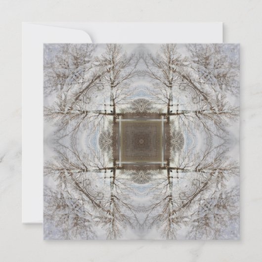 Winterbaum Mandala Art Card (Vorderseite)