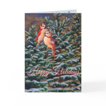 Winterbaum mit Vögeln