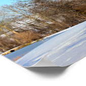 Winterbaum mit Vögeln Poster (Ecke)