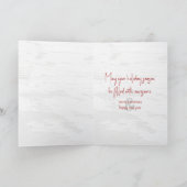 Winterbaum mit Zaun zu Weihnachten (Innenseite)