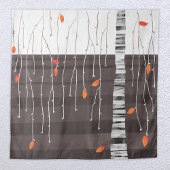 Winterbaum Monochrome Wandteppich