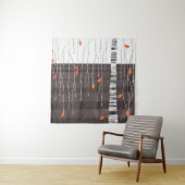 Winterbaum Monochrome Wandteppich (Beispiel)