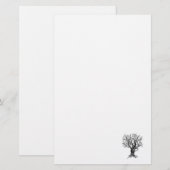 Winterbaum-Papeterie Briefpapier (Vorne/Hinten)