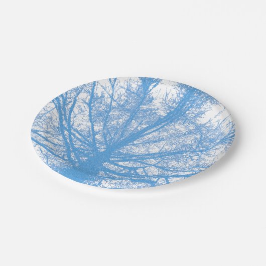 WINTERBAUM PAPPTELLER (Schrägansicht)