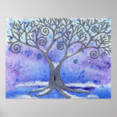 Winterbaum-Poster Poster (Vorne)