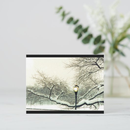 Winterbaum Postkarte (Stehend Vorderseite)