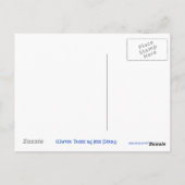 Winterbaum-Postkarte Postkarte (Rückseite)