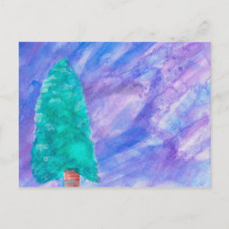 Winterbaum-Postkarte Postkarte