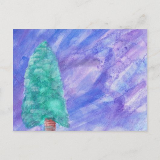 Winterbaum-Postkarte Postkarte (Vorderseite)