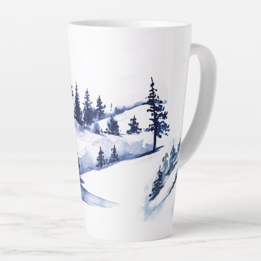 Winterbaum-Rentier im Wald Milchtasse (Rechte Ecke)