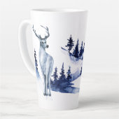 Winterbaum-Rentier im Wald Milchtasse (Linke Ecke)