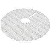 Winterbaum-Rock Leinenimitat Weihnachtsbaumdecke (Schrägansicht)