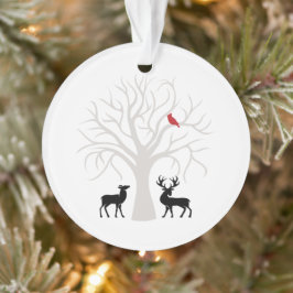 Winterbaum Roter Kardinal Hirsch Weihnachtsschmuck Ornament