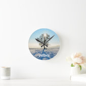 Winterbaum - - runde wanduhr (Zuhause)