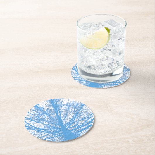 WINTERBAUM RUNDER PAPPUNTERSETZER (Vor Ort)