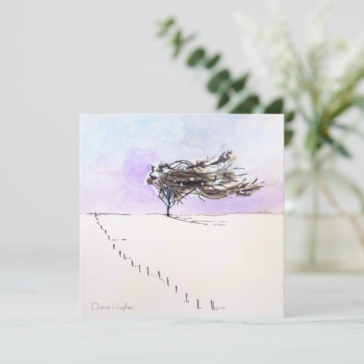 Winterbaum Save The Date (Stehend Vorderseite)