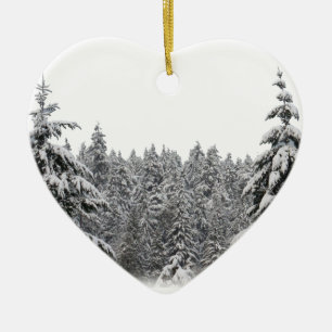 Winterbaum-Schmuck Personalisierter Winterdekor Keramikornament