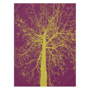 Winterbaum-Silhouette Tischdecke
