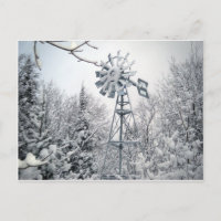Winterbaum-Szene von Windmill