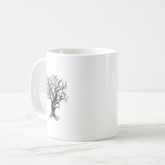 Winterbaum-Tasse Kaffeetasse (Vorderseite Links)