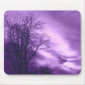 Winterbaum und Himmel in Lila Mousepad (Vorne)