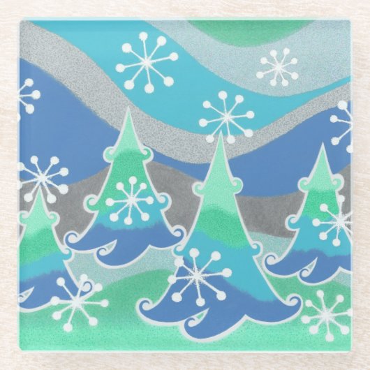 Winterbaum Untersetzer (Vorderseite)