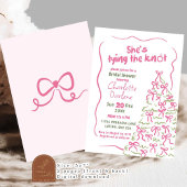 Winterbaum-Würfel binden das Brautparty des Knoten Einladung